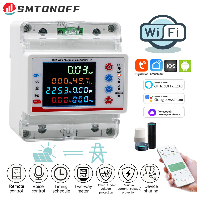 Energy Meter Bidirectional - Tuya Smart Life WiFi Single Phase