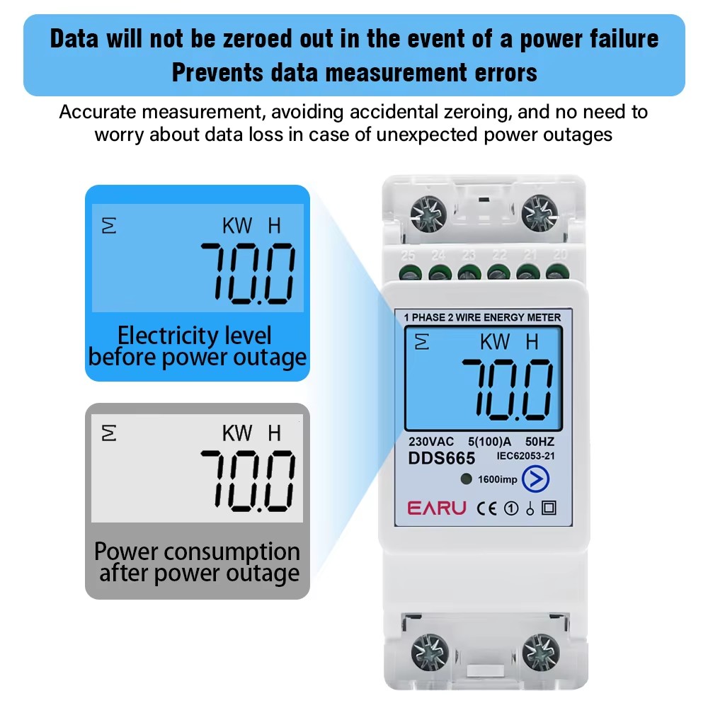 Multifunction 230V 100A Bi-Dir - Energy Meter Bidirectional ulasan dan harga