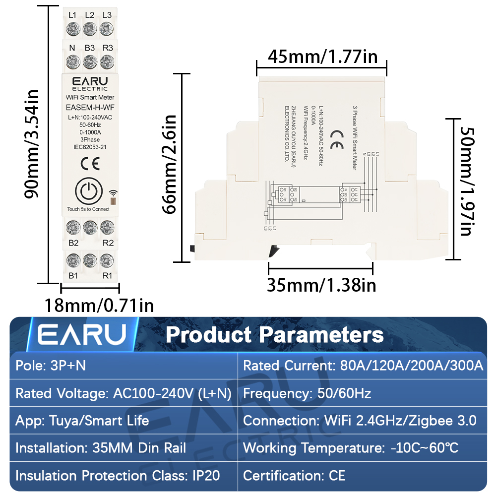 Tuya Smart WiFi ZigBee Energy  - Energy Meter Bidirectional ulasan dan harga