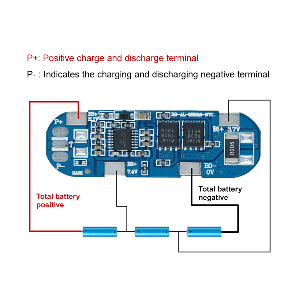BMS 3S 8A 11.1V 18650 Li-ion B - Lifepo4 Battery Pack ulasan dan harga