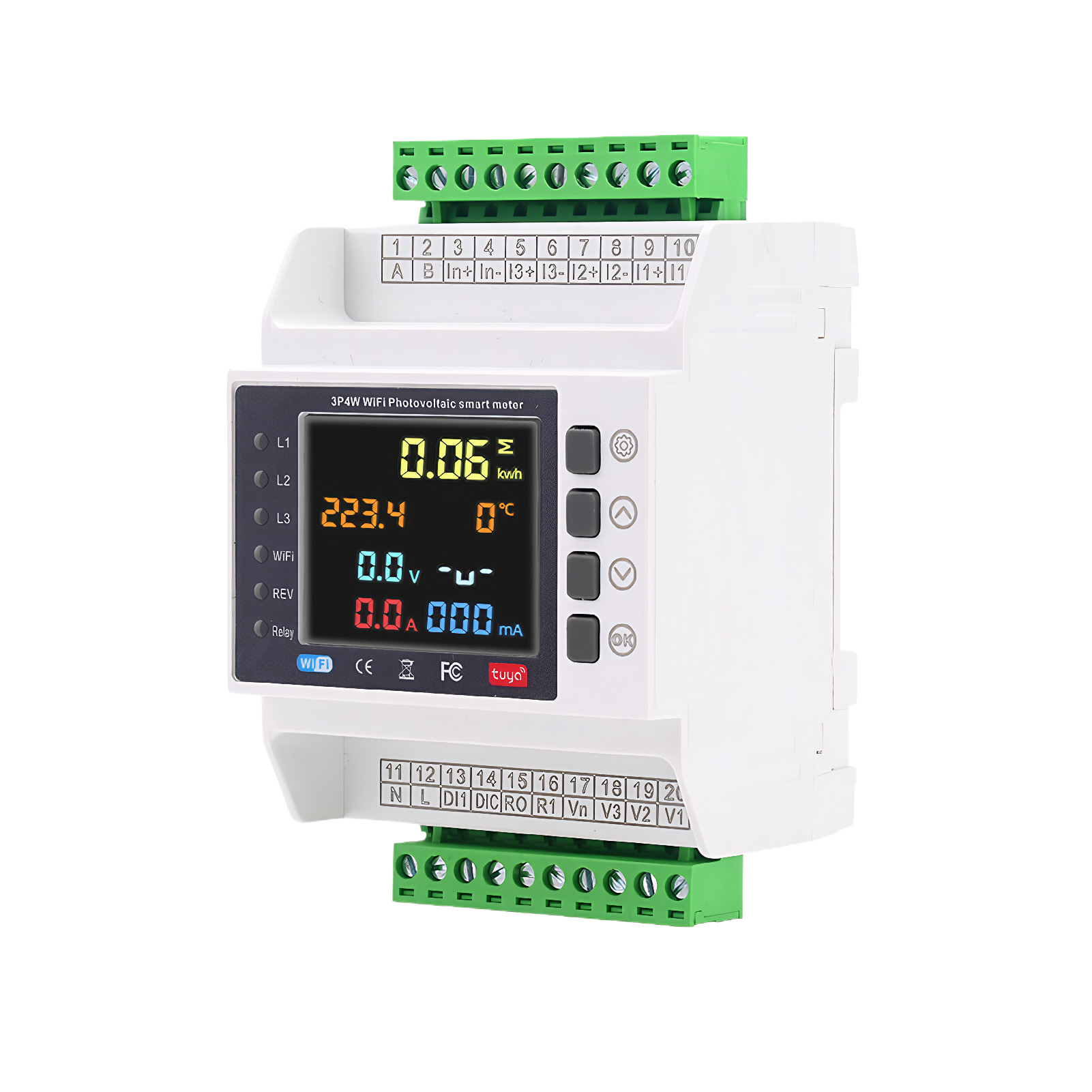 Three Phase Tuya WiFi Smart Bi - Energy Meter Bidirectional ulasan dan harga