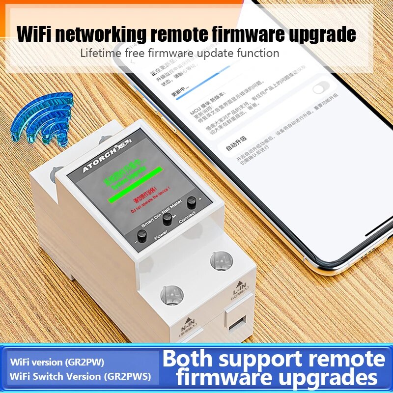 100A Tuya WiFi Din Rail Power  - Energy Meter Bidirectional ulasan dan harga