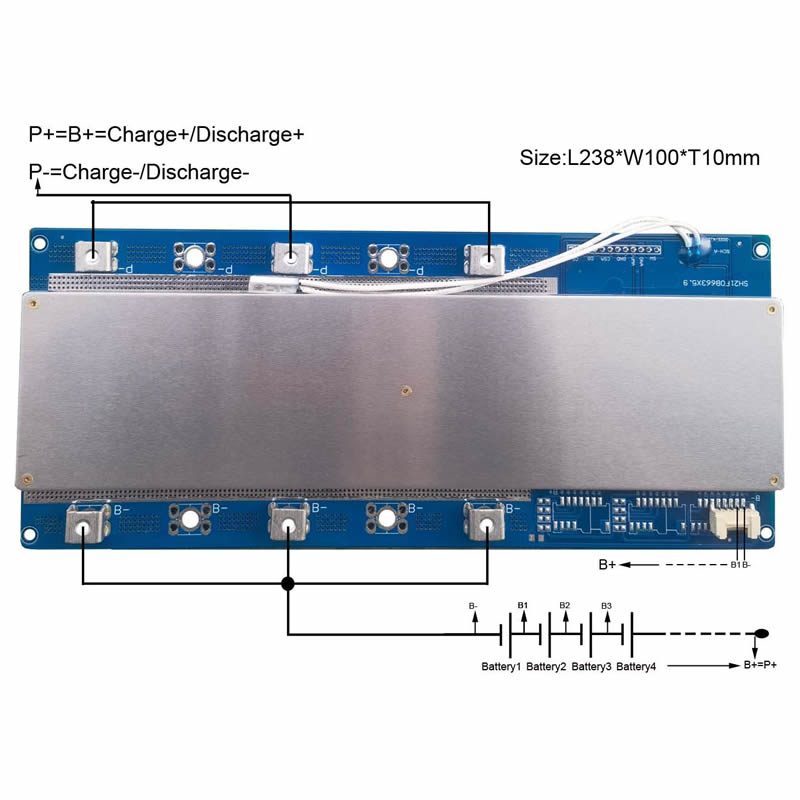 16S 100A BMS for 48V Li-ion/Li - Lifepo4 Battery Pack ulasan dan harga