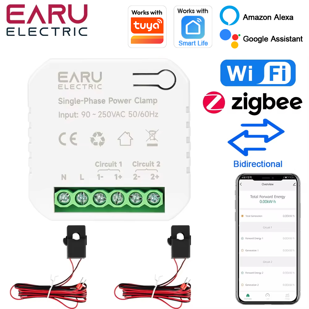 Tuya Smart ZigBee WiFi Energy  - Energy Meter Bidirectional ulasan dan harga