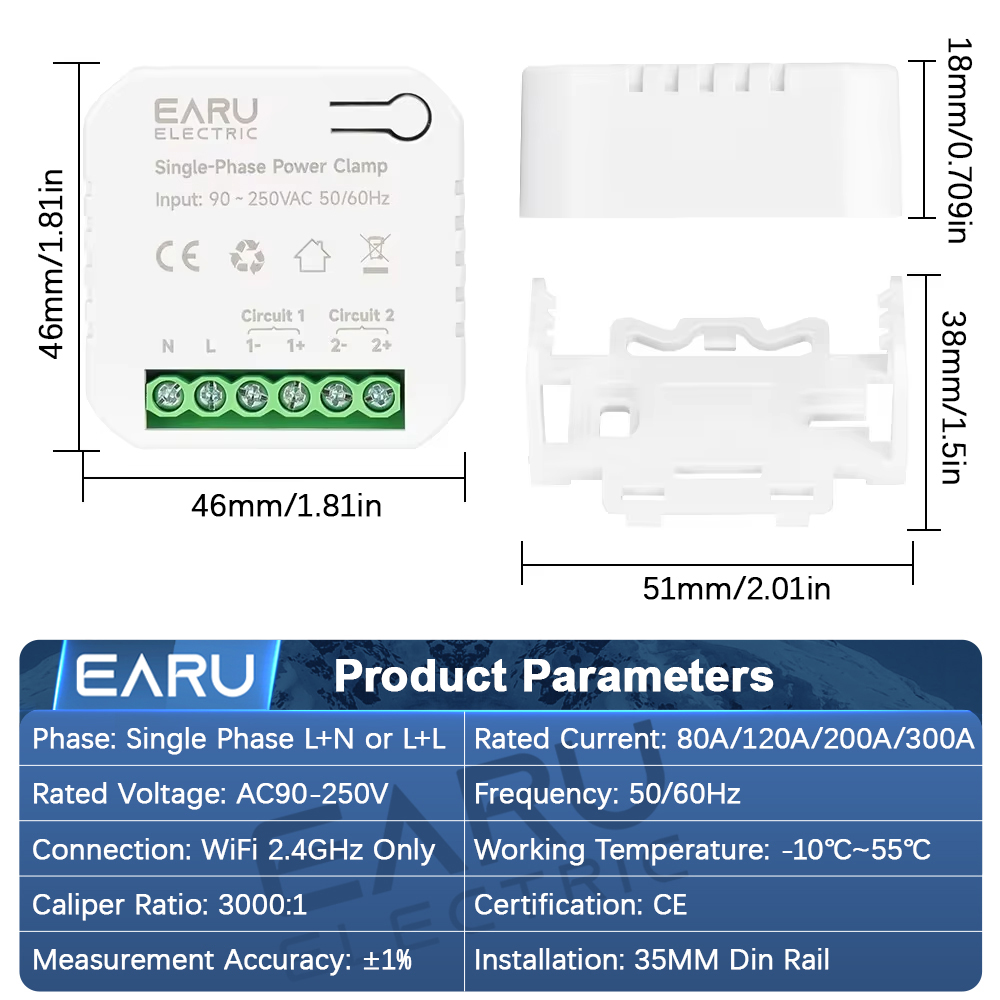 Tuya Smart ZigBee WiFi Energy  - Energy Meter Bidirectional ulasan dan harga
