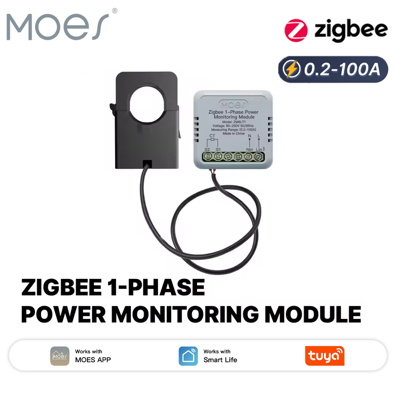 MOES Tuya Zigbee Smart 1-Phase - Energy Meter Bidirectional ulasan dan harga