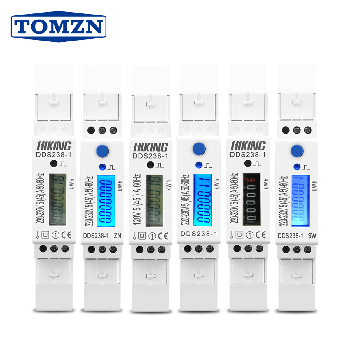 TOMZN 5(45)A 45A 220V 230V 50H - Energy Meter Bidirectional ulasan dan harga