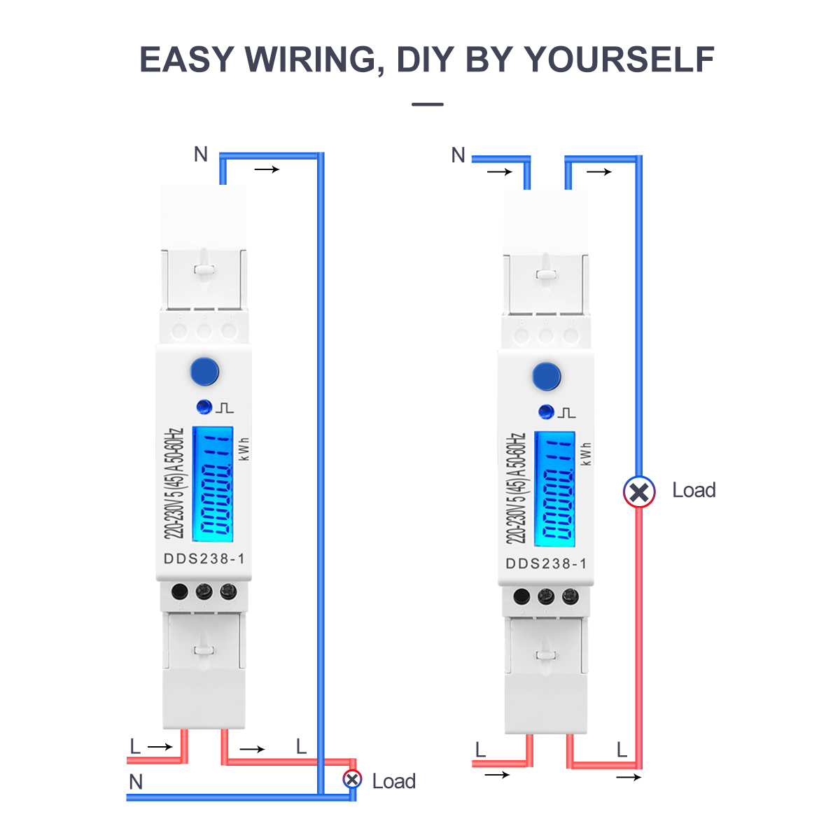 TOMZN 5(45)A 45A 220V 230V 50H - Energy Meter Bidirectional ulasan dan harga