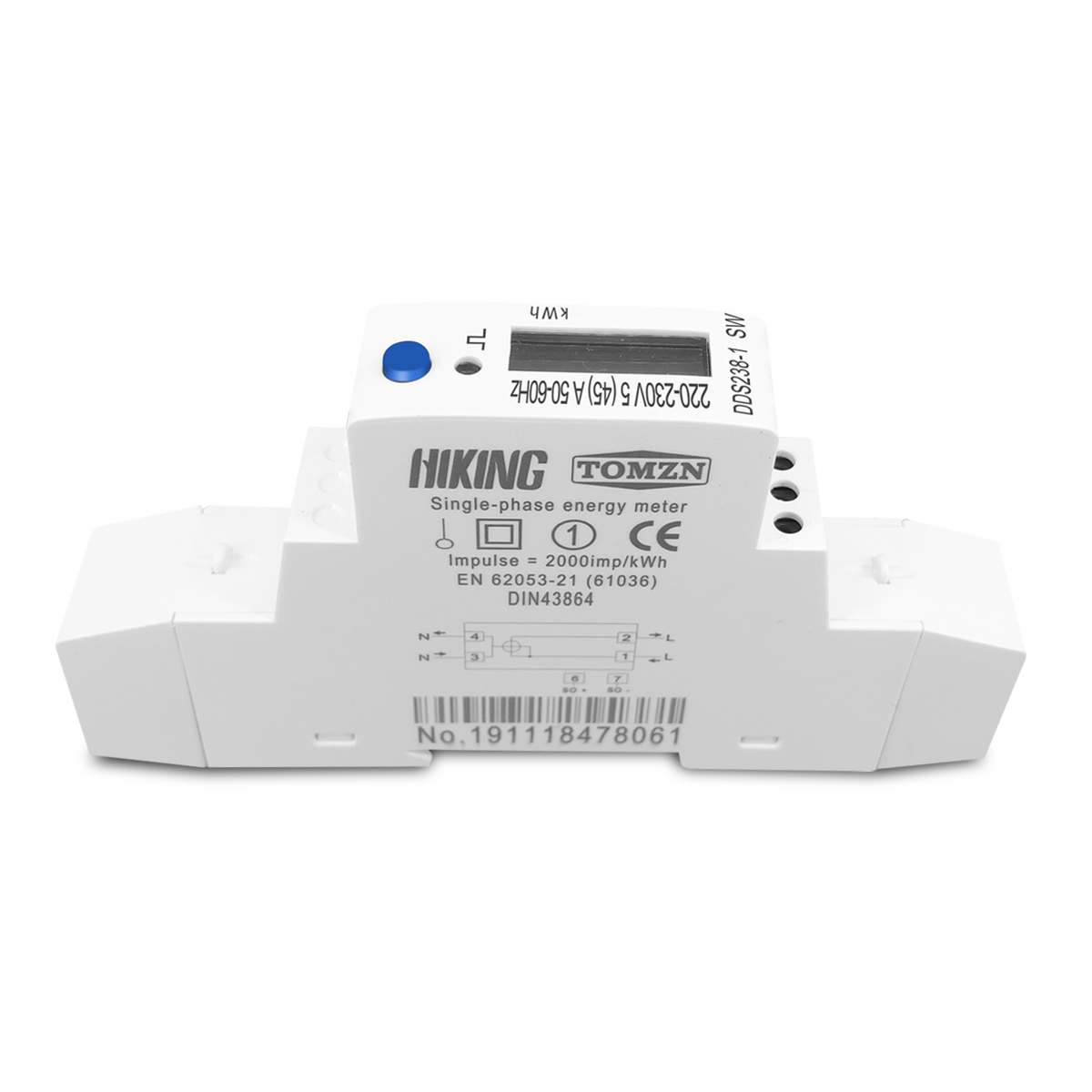 TOMZN 5(45)A 45A 220V 230V 50H - Energy Meter Bidirectional ulasan dan harga