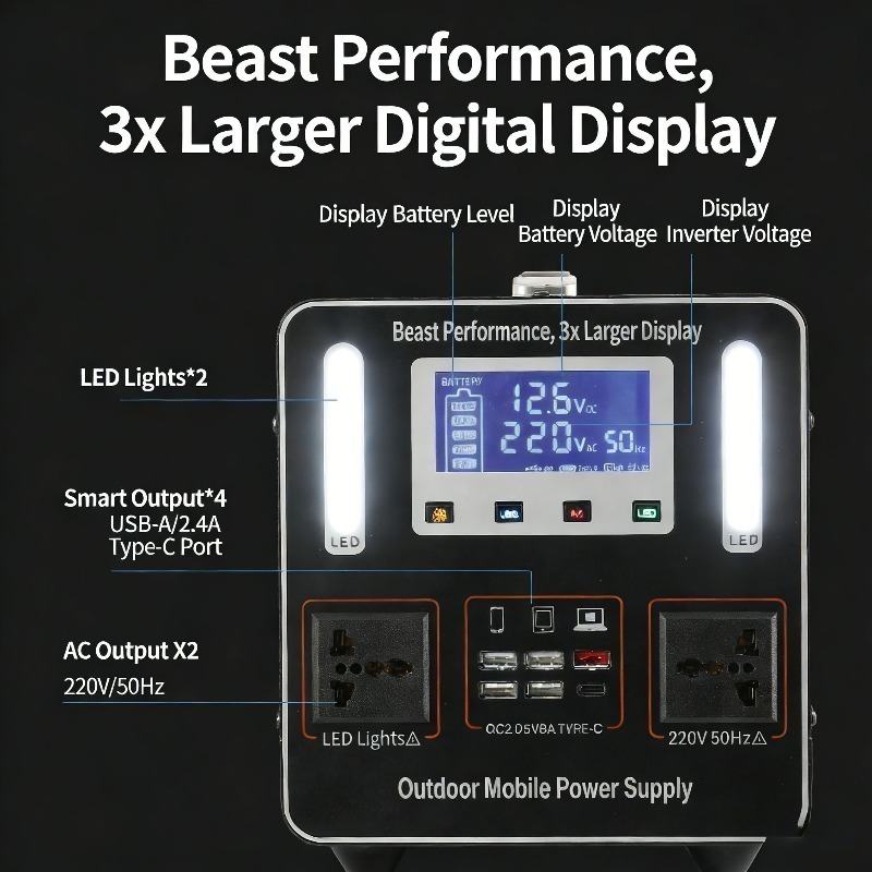500Wh 500W 220V Portable Power - Lifepo4 Battery Pack ulasan dan harga