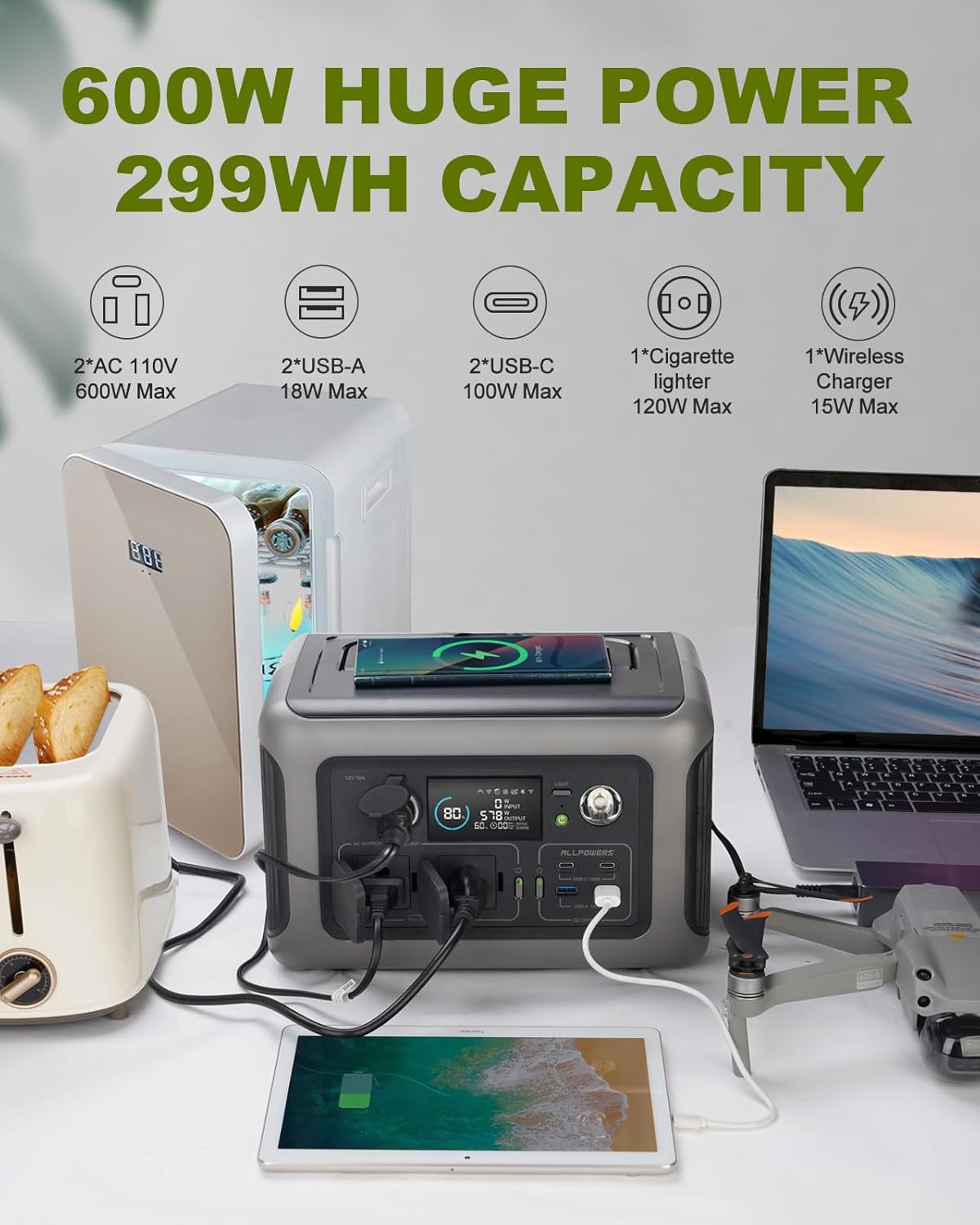 ALLPOWERS Portable Power Stati - Lifepo4 Battery Pack ulasan dan harga